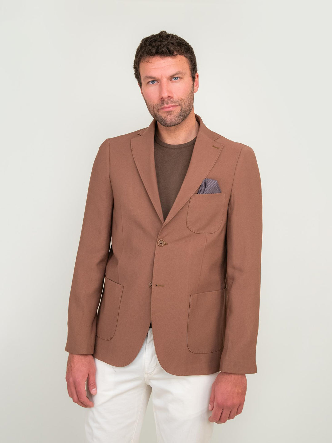 BLAZER MONOPETTO COLOR marrone