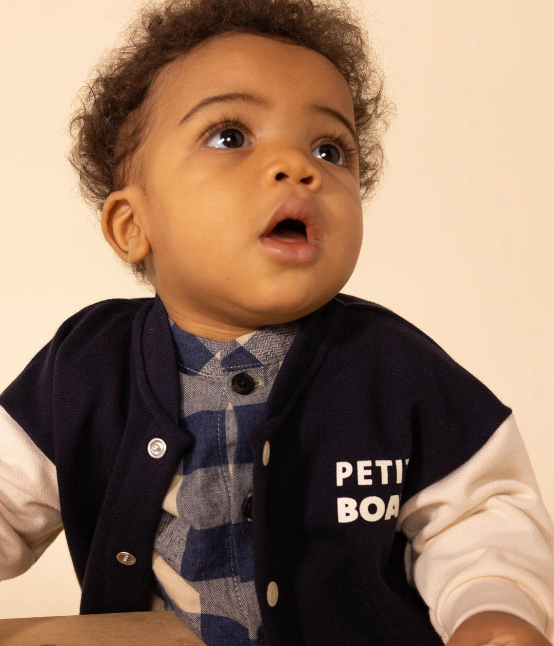 LETTER JACKET IN TESSUTO FELPATO A08H0 01 PETIT BATEAU 