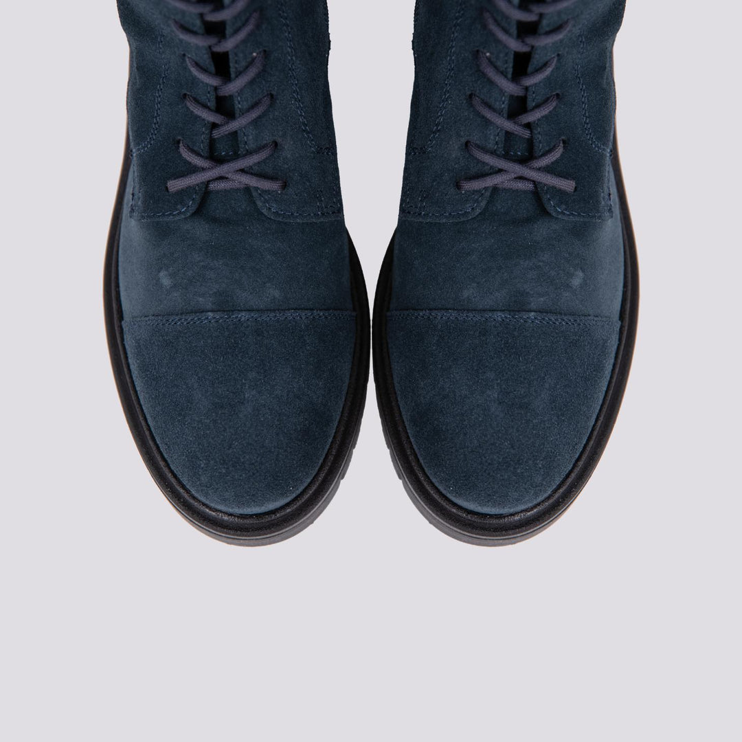 ANFIBIO BiMOR CON DOPPIA FIBBIA IN CAMOSCIO BLU 72/C/bimor BLUENAVY ANDREA MORANDO 