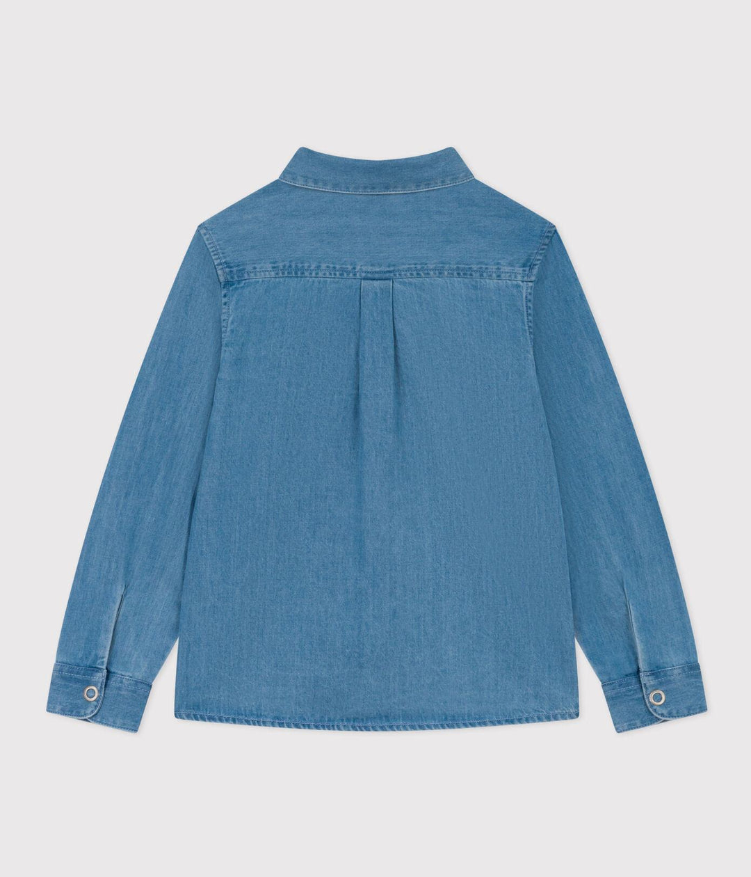 CAMICIA BAMBINO IN DENIM LEGGERO A080O 01 PETIT BATEAU 