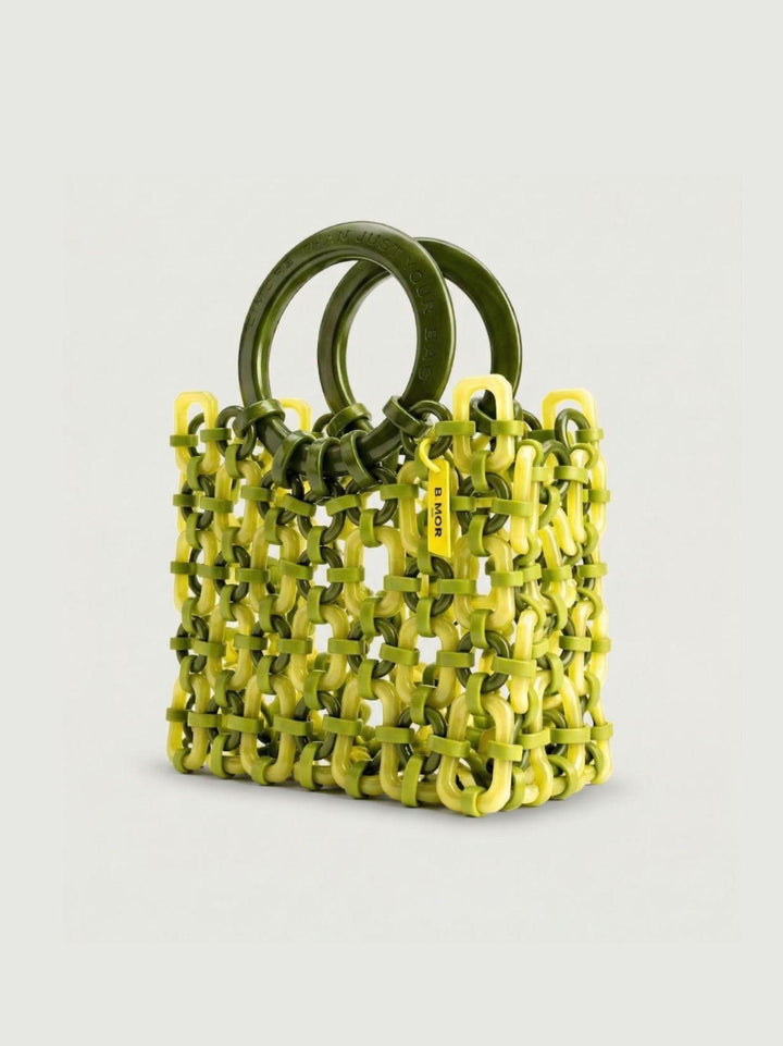 Borsa a mano Doll in resina botanical pearl DOLL+BB VERDE PERLA+VERDE BIMOR 