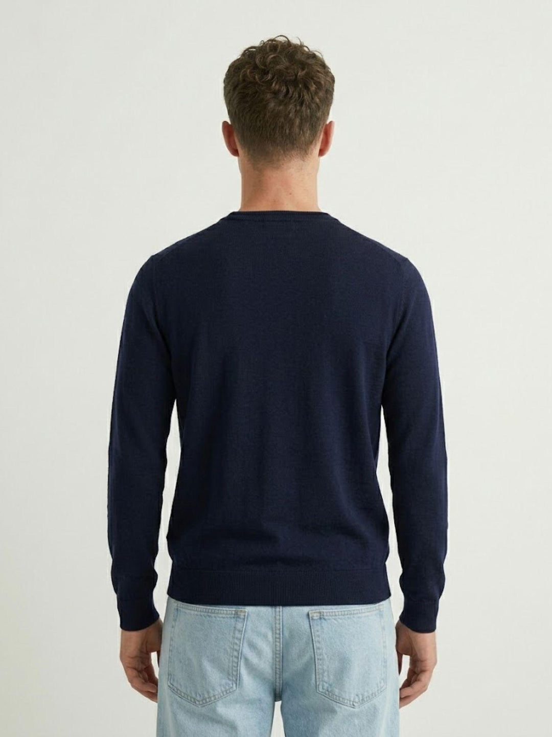 Maglia in tencel navy 6-LY0014 7000 ANDREA MORANDO 