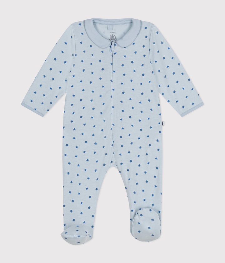 Tutina azzurra con colletto arrotondato A0AV7 03 PETIT BATEAU 
