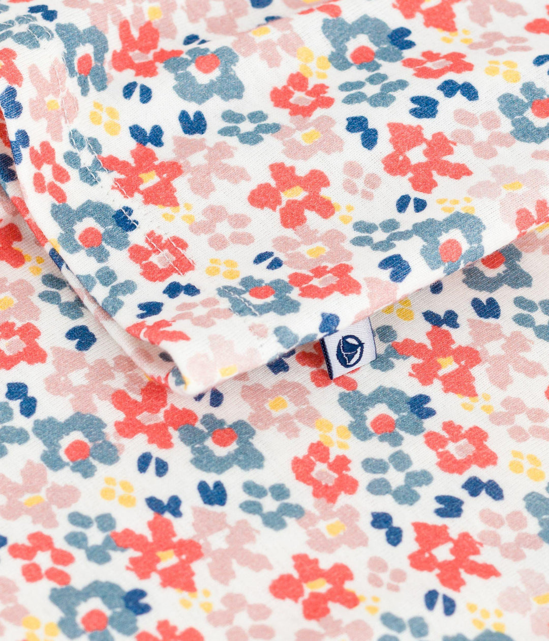 Pigiama bambino in cotone con stampa fiori A0DRU 01 PETIT BATEAU 