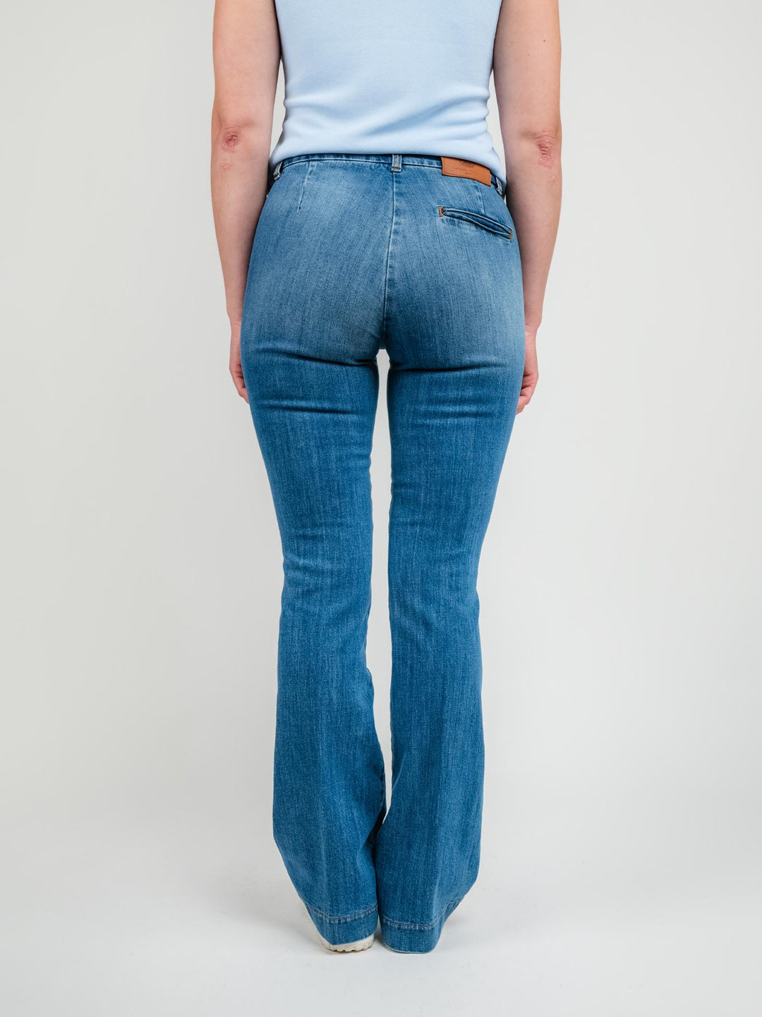 JEANS A ZAMPA LAVAGGIO CHIARO 80137BOMY DENIM ANDREA MORANDO 