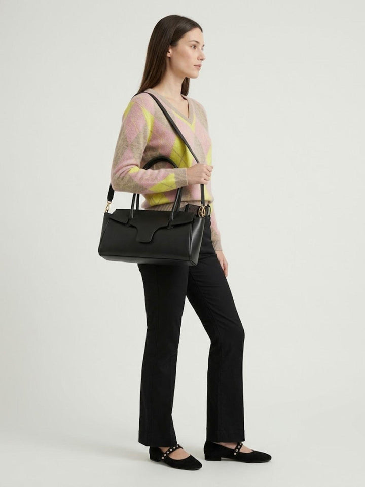 Borsa Flor in pelle nera FLOR NERO ANDREA MORANDO 