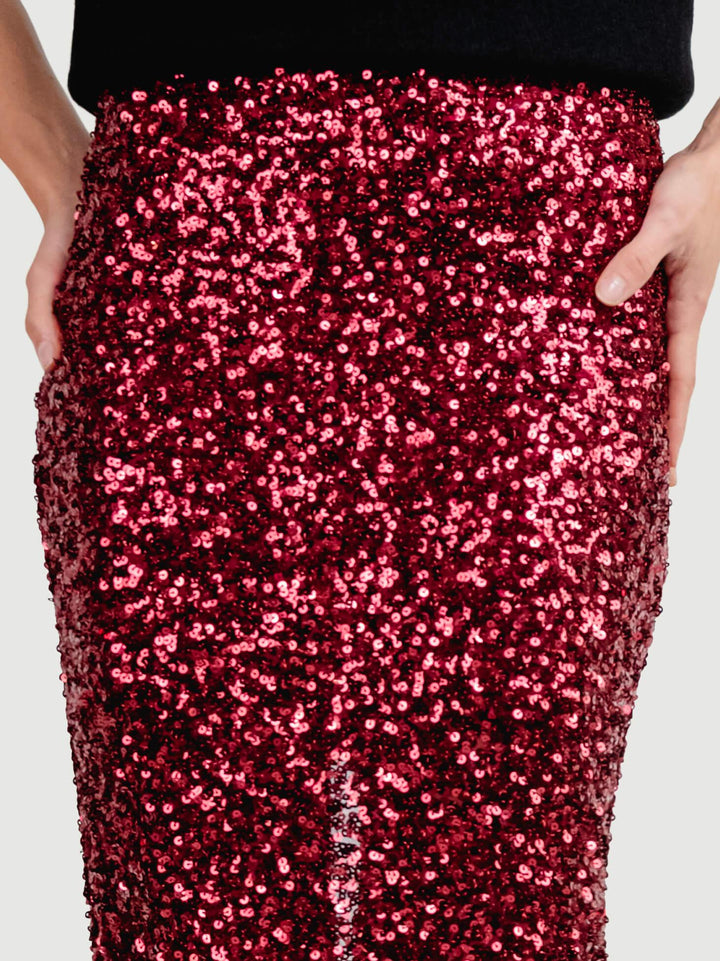 LONGUETTE CON PAILLETTES RUBINO G247132/03651 1499 ANDREA MORANDO 