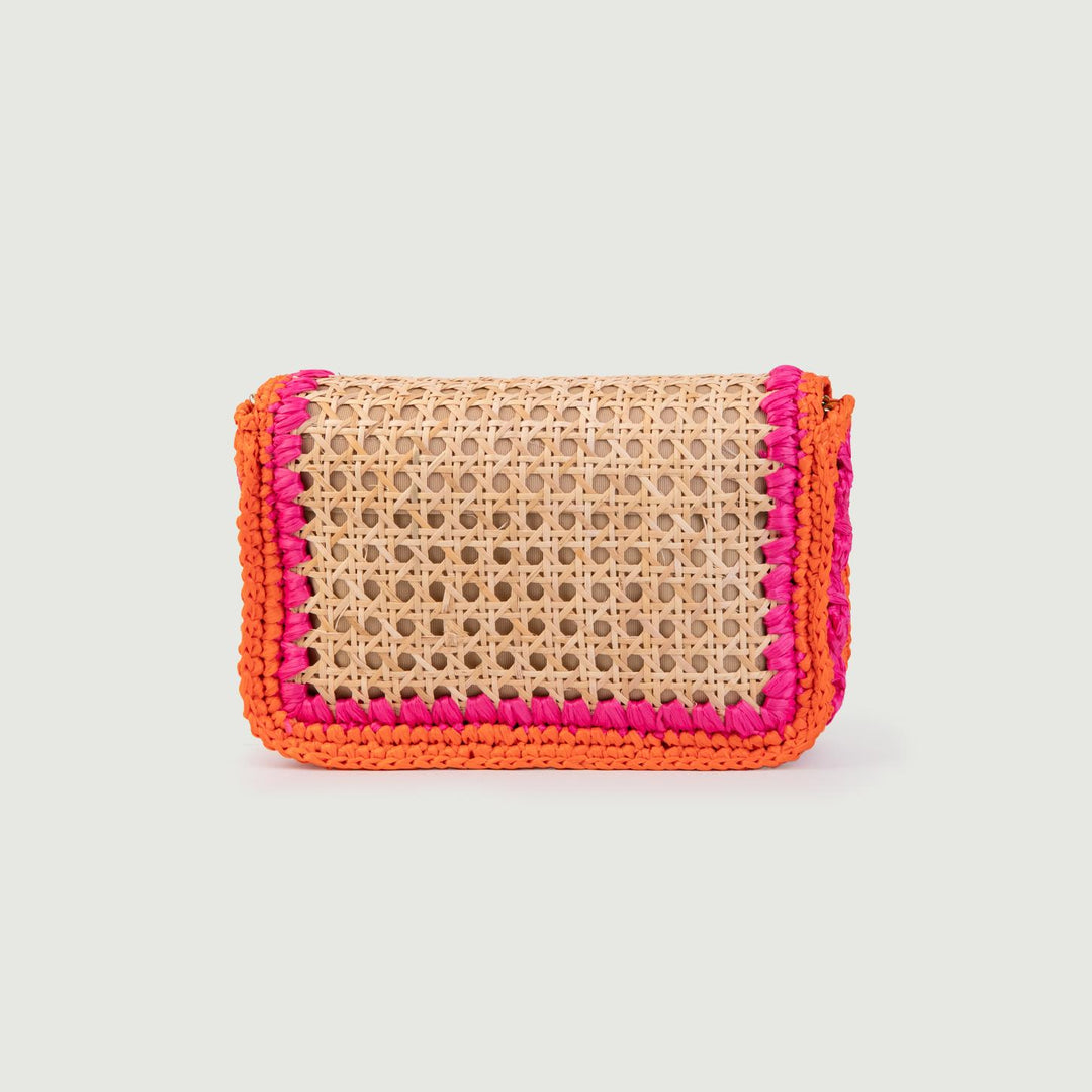 BORSETTA A TRACOLLA IN RAFIA FUCSIA 4757 FUCSIA CATERINA BERTINI 