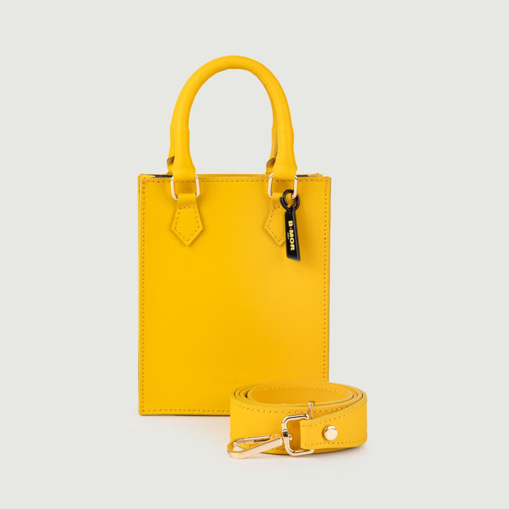 BORSA IN PELLE GIALLA BABY BABY GIALLO BIMOR 