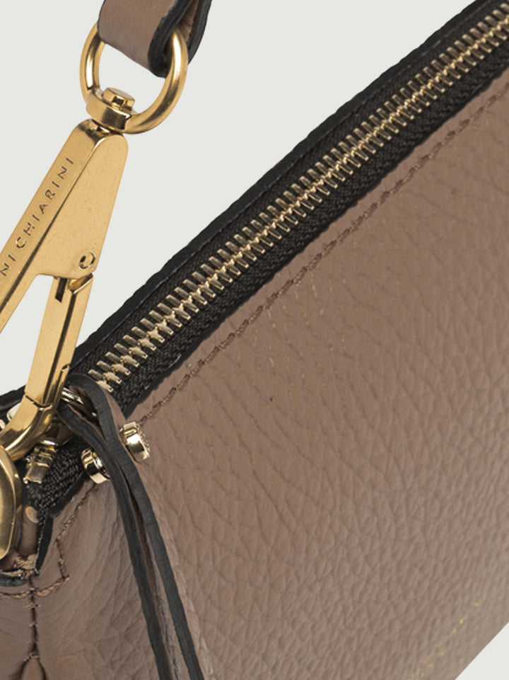 Borsa a spalla Brooke in pelle tortora 8750 TKL 2077 GIANNI CHIARINI 