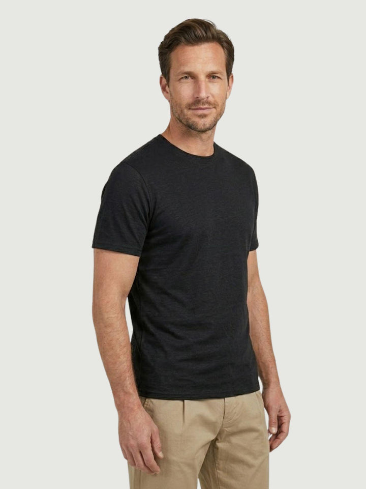 T-shirt in jersey di cotone nera 5903426 900 ANDREA MORANDO 