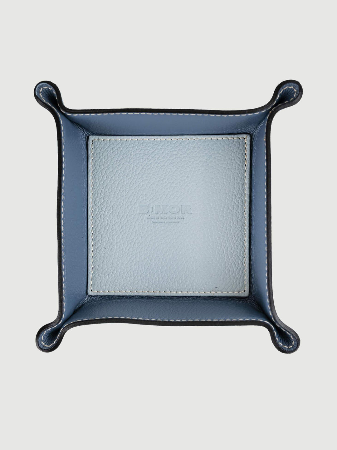 SVUOTATASCHE IN PELLE AZZURRO<BR/> SVUOTATASCHE JEANS BIMOR 