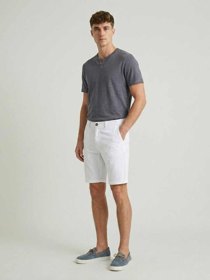 Bermuda in cotone bianchi BU26S29BEPA1461TWILL 101 ANDREA MORANDO 