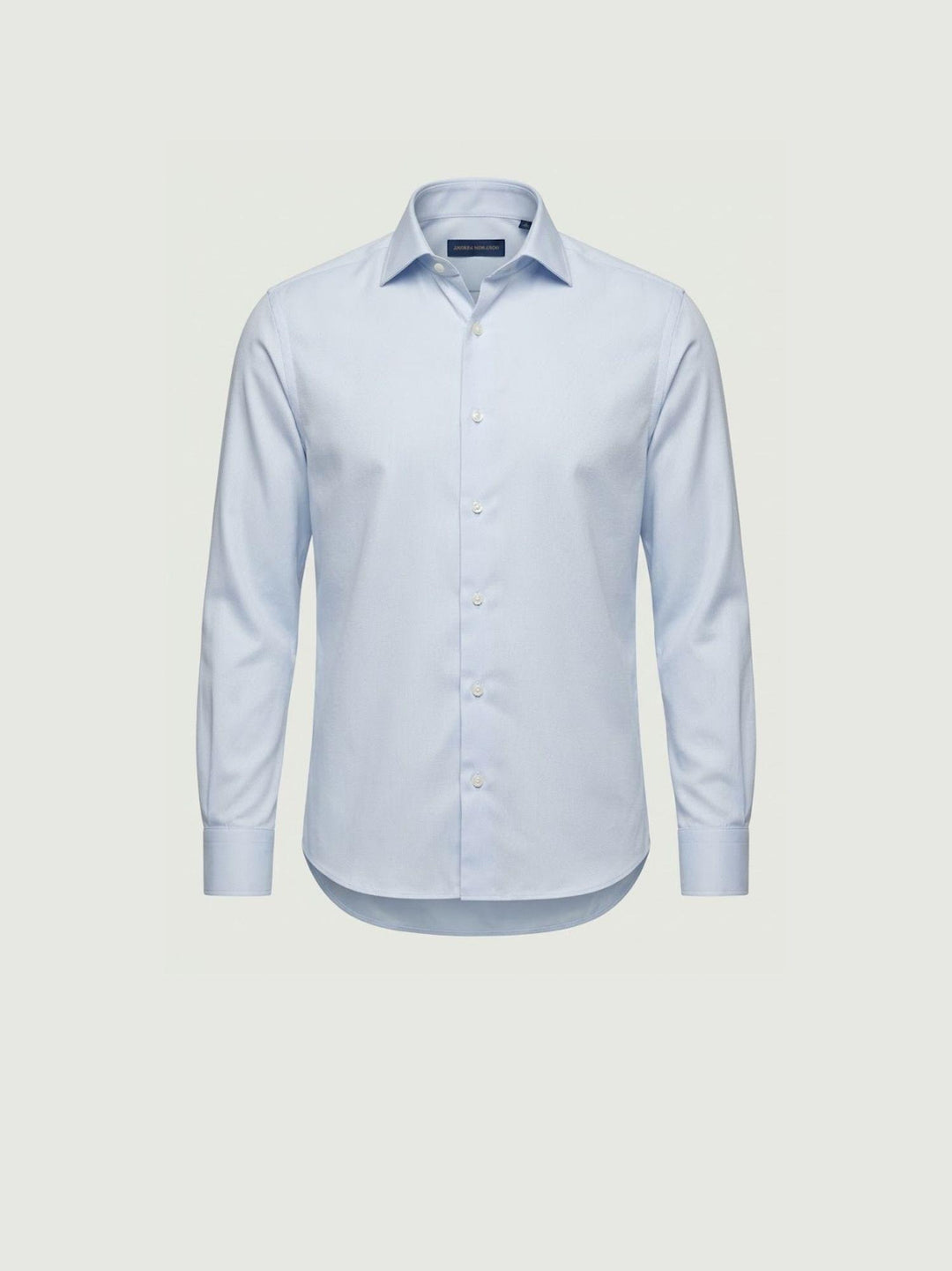 Camicia collo francese in cotone azzurra slim ASSISI ROYAL/SLIM 5710-1 ANDREA MORANDO 