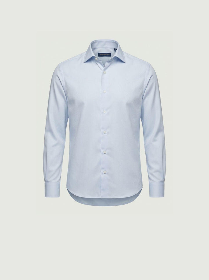 Camicia collo francese in cotone azzurra slim ASSISI ROYAL/SLIM 5710-1 ANDREA MORANDO 