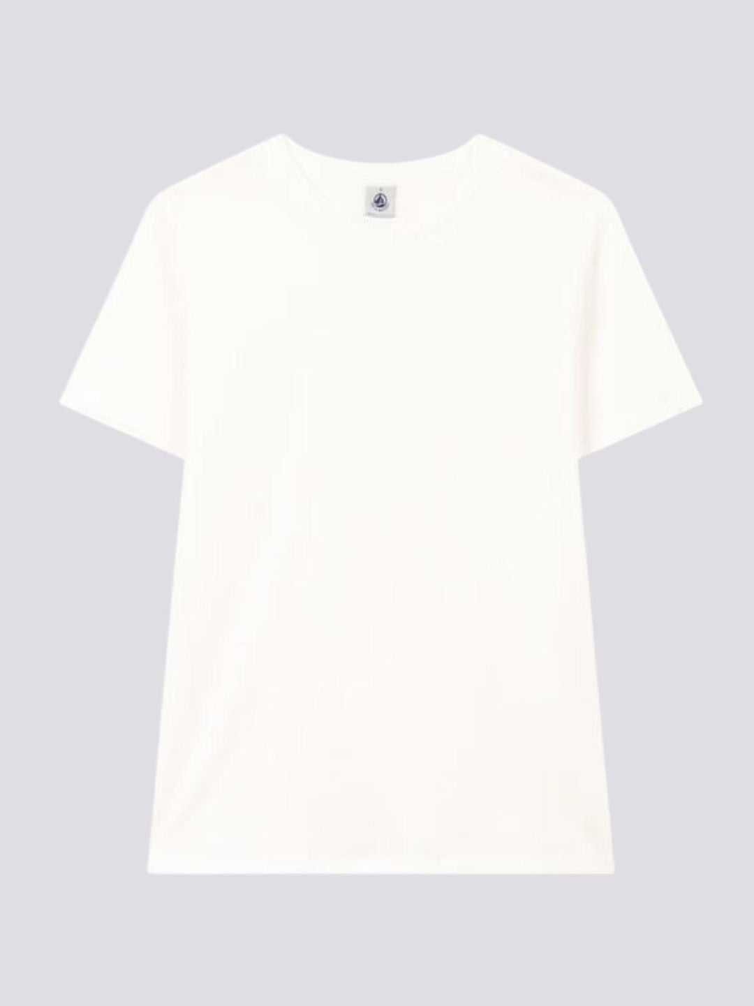 T-SHIRT ICONICA A MANICHE CORTE A COSTE TINTA UNITA DONNA A0AKE 17 PETIT BATEAU 
