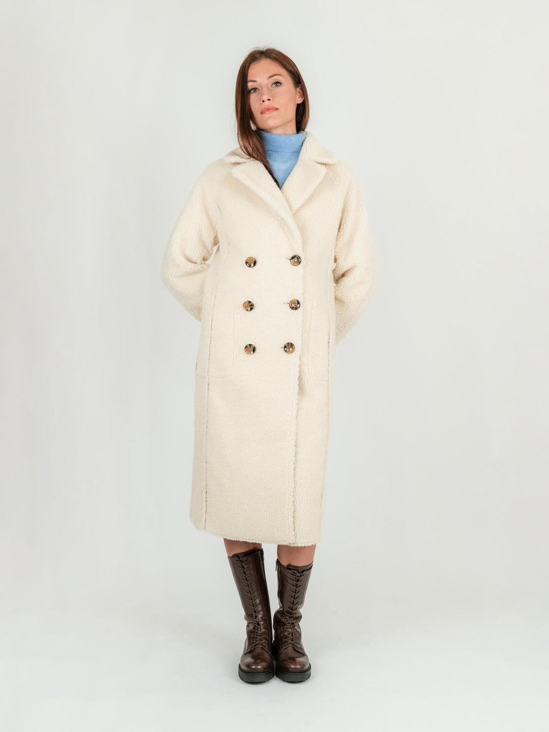 ECOMONTONE REVERSIBILE CARAMELLO PANNA B345MONT 06 ANDREA MORANDO 