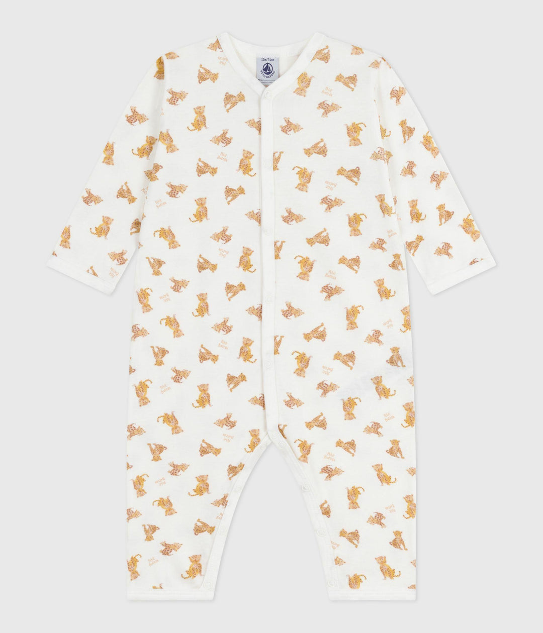Pigiama senza piedini in cotone stampato neonato A0E6A 03 PETIT BATEAU 