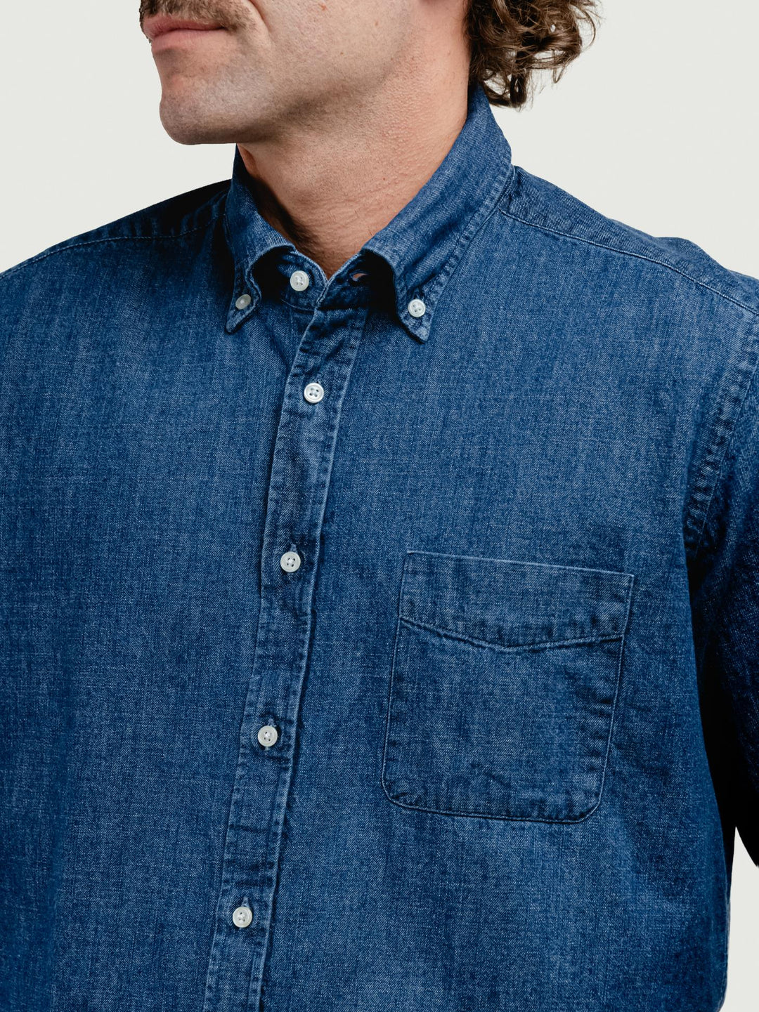 CAMICIA BRADFORD BOTTONDOWN IN DENIM SCURO BRADFORD/DEN26 01 BAGGIES 