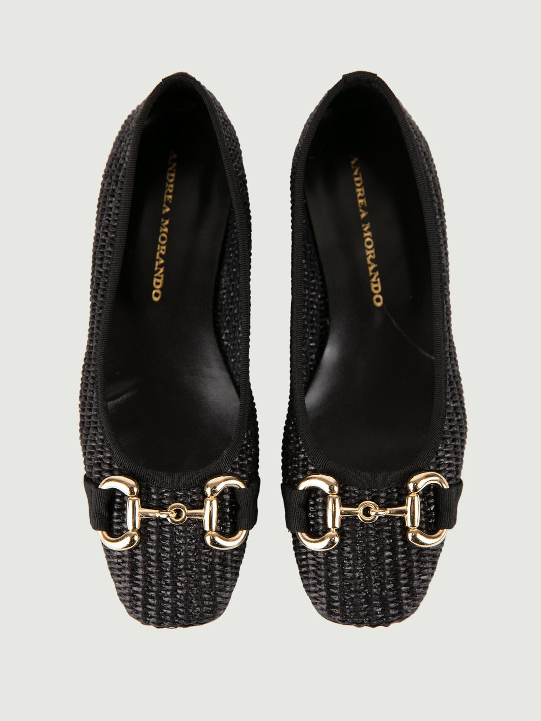 BALLERINA IN RAFIA NERA 4875 NERO ANDREA MORANDO 