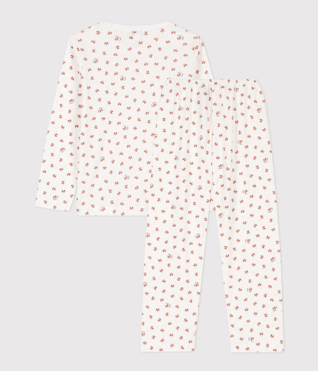 PIGIAMA BAMBINO UNISEX IN COTONE MOTIVO VOLPE A08YS 01 PETIT BATEAU 