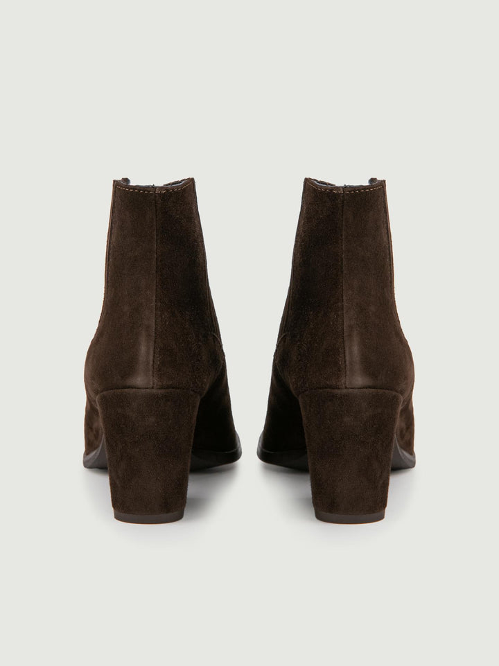 STIVALETTO TEXANO SCAMOSCIATO TESTA MORO CON SCOLLO 7348/42CAM T MORO ANDREA MORANDO 