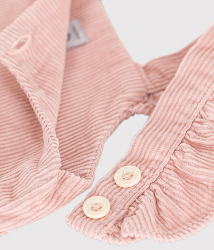 Salopette in velluto rosa A0B0C 01 PETIT BATEAU 
