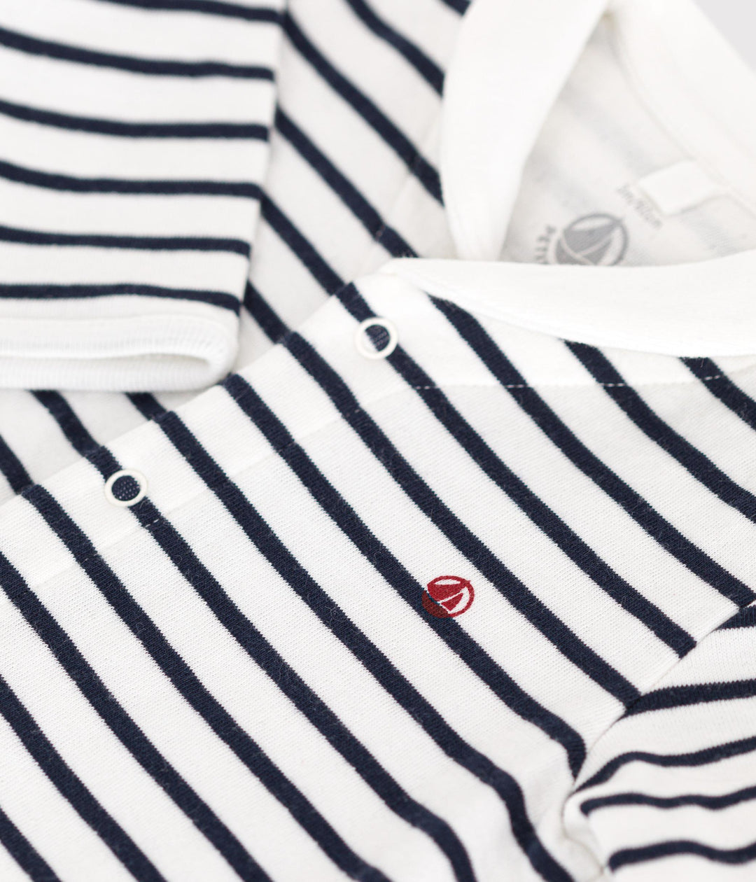 Pigiama in tubique marinière per Bebè A0ASR 01 PETIT BATEAU 