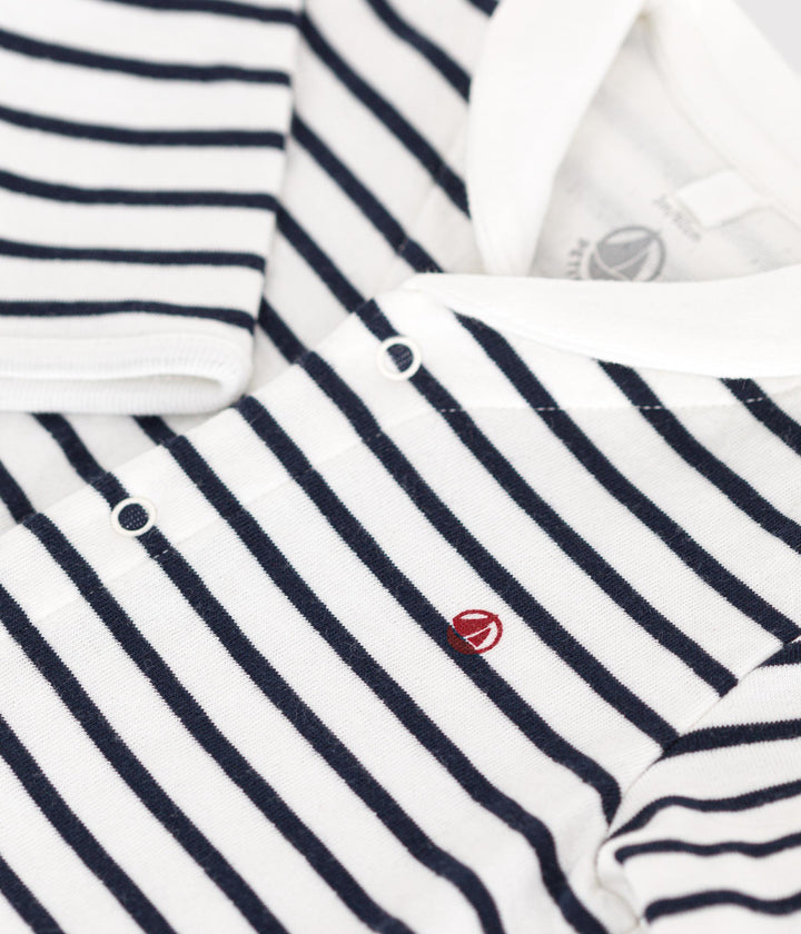 Pigiama in tubique marinière per Bebè A0ASR 01 PETIT BATEAU 