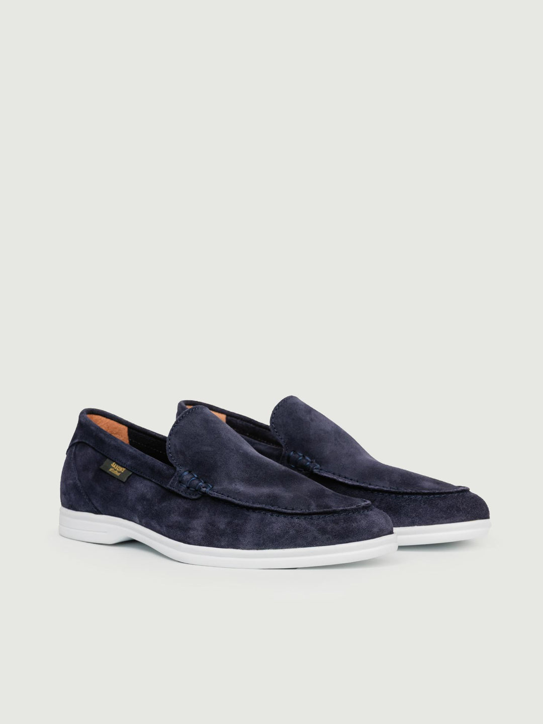MOCASSINO IN CAMOSCIO BLU