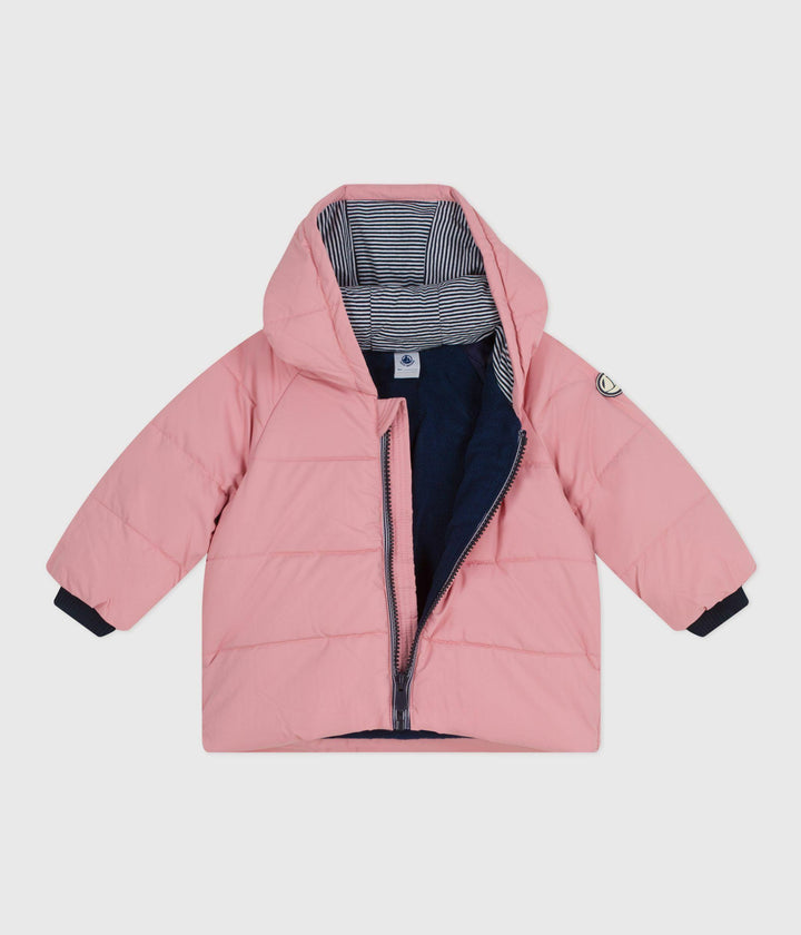 PIUMINO TINTA UNITA ROSA BEBÈ A0EAC 01 PETIT BATEAU 