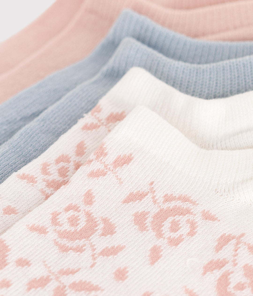 3 PAIA DI CALZINI BAMBINO IN COTONE A FIORI A0A7H 02 PETIT BATEAU 