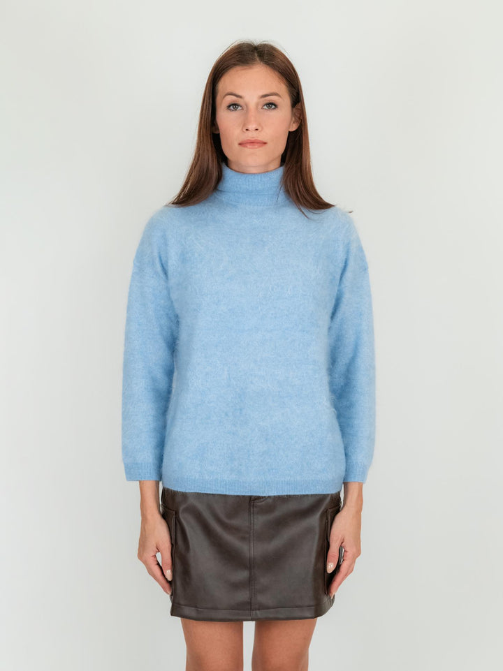 DOLCEVITA ADARE IN CASHMERE AZZURRO ADARE CLOUDY BLUE ABSOLUT CASHMERE 