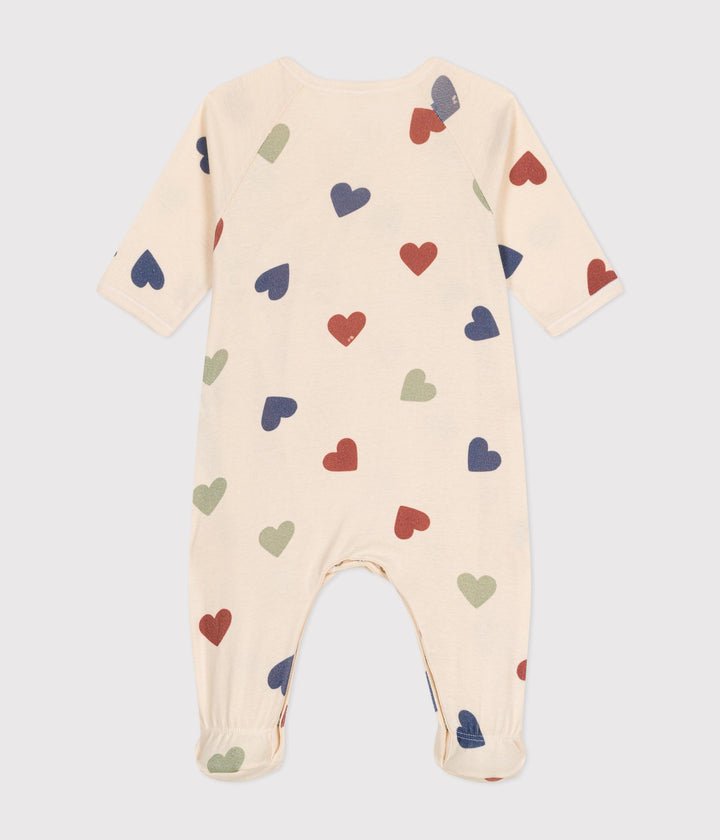 PIGIAMA A CUORI BEBÈ IN COTONE A09GK 01 PETIT BATEAU 