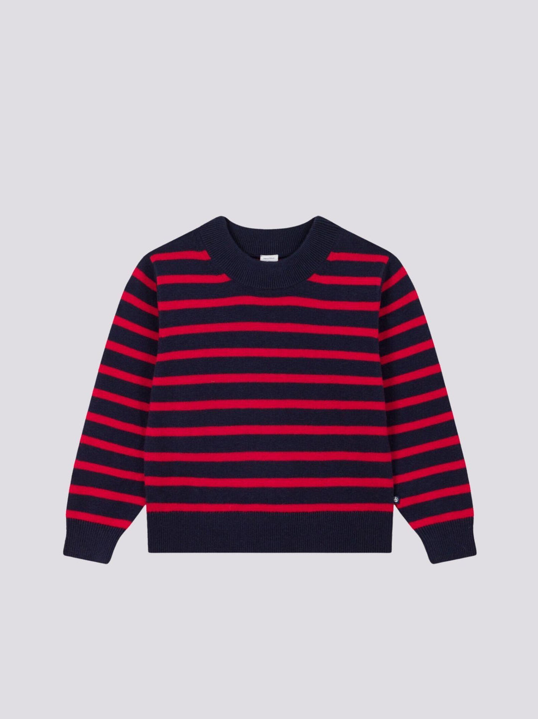 MAGLIONE ALLA MARINARA IN LANA E COTONE BAMBINO UNISEX A081S 01 PETIT BATEAU 