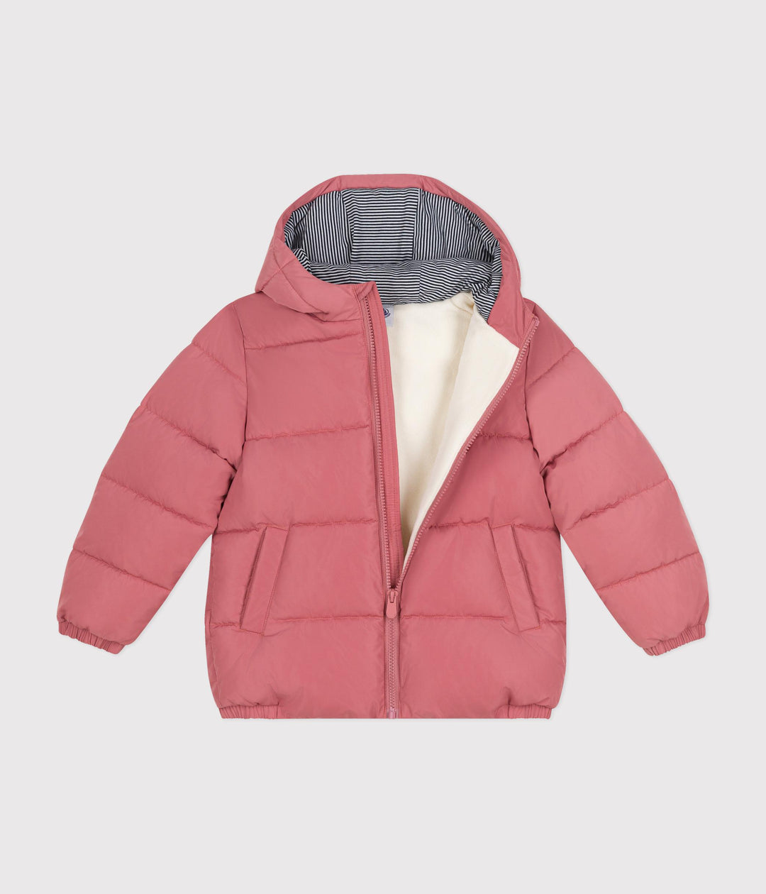 Piumino rosa in micropile bambina A0BBH 03 PETIT BATEAU 
