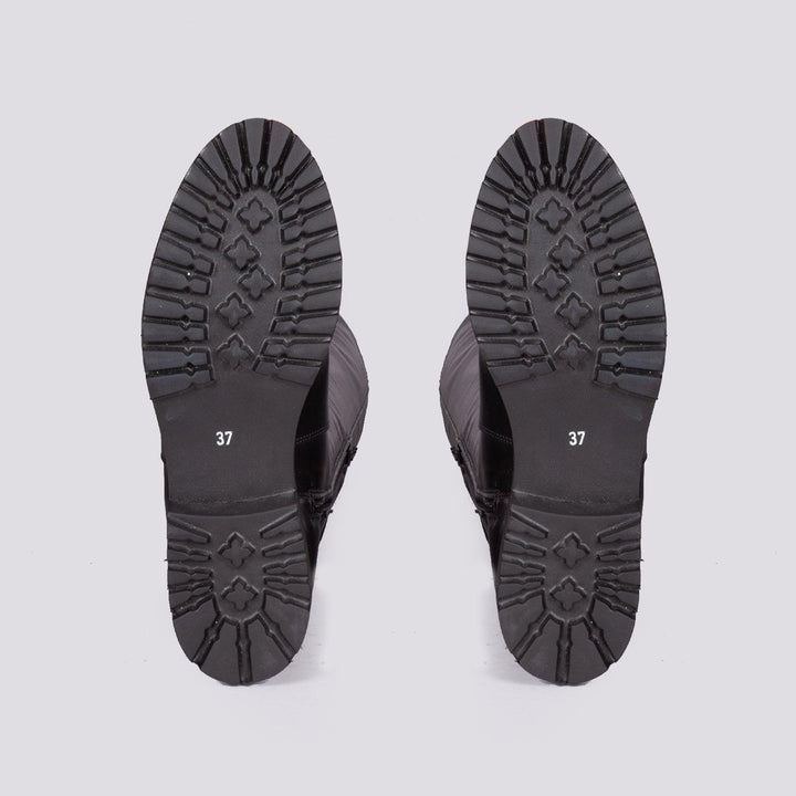 STIVALE ALTO IN PELLE NAPPA