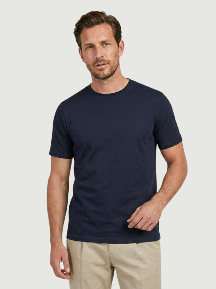 T-shirt in jersey di cotone blu 5903426 220 ANDREA MORANDO 
