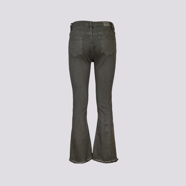 PANTALONE 5 TASCHE SFRANGIATO panna 6826/26 SALVIA ANDREA MORANDO 