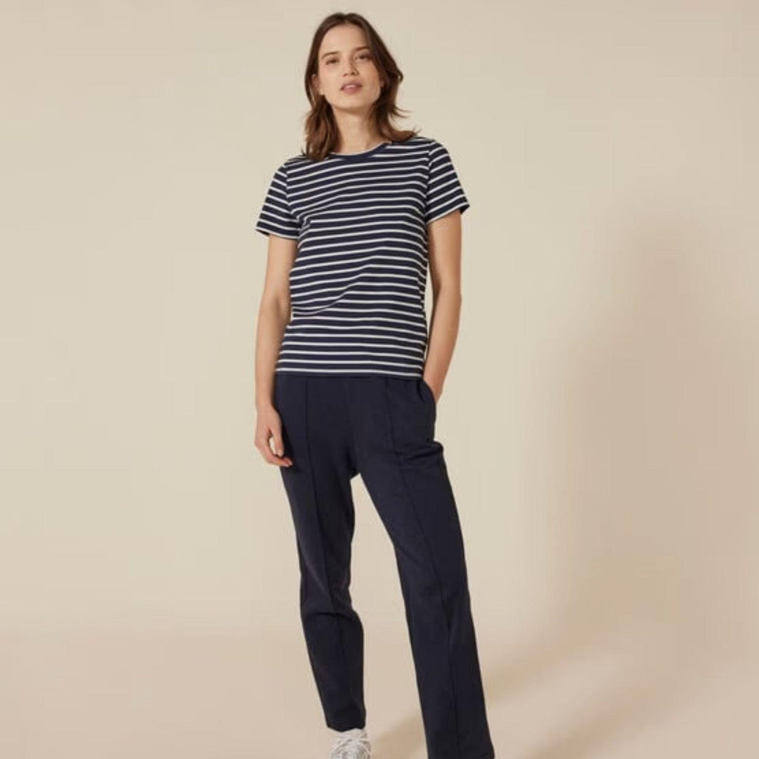 T-SHIRT LE DROIT GIROCOLLO IN COTONE DONNA A0A9P 04 PETIT BATEAU 