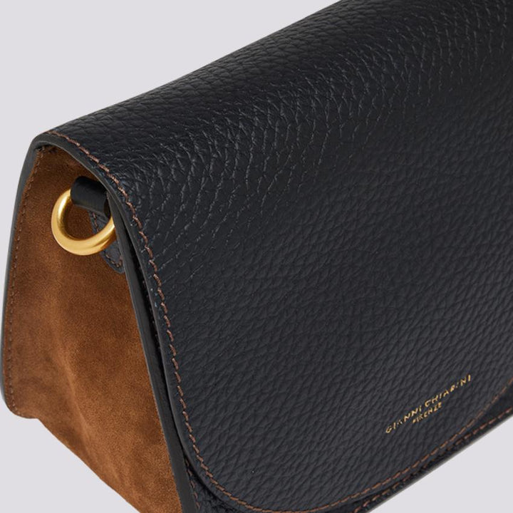 Borsa a tracolla Tara in pelle martellata nera BS 10115/23AI TKL-CM 13226 GIANNI CHIARINI 