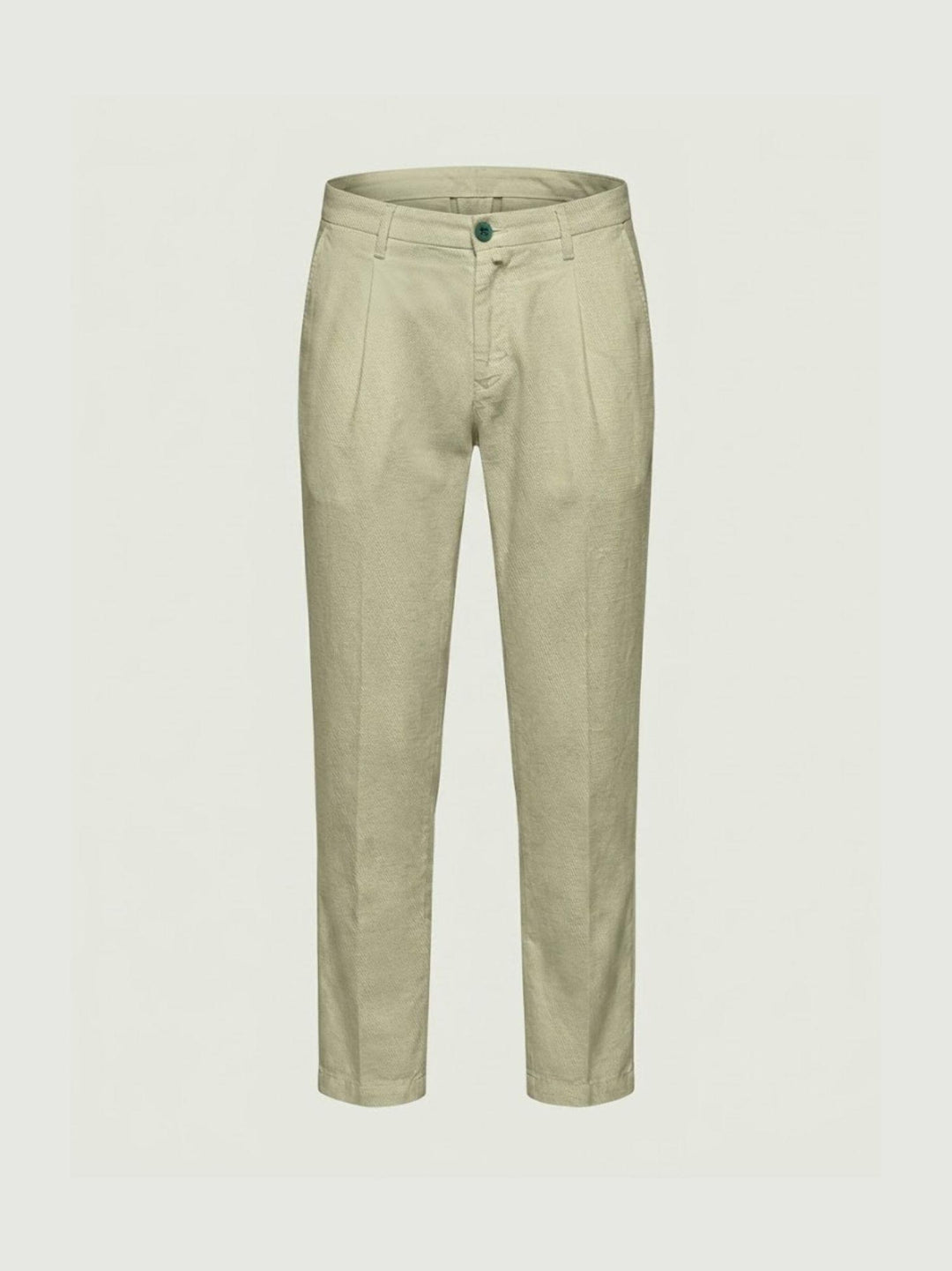 Pantalone chino in lino e cotone salvia P-TONY 15 ANDREA MORANDO 