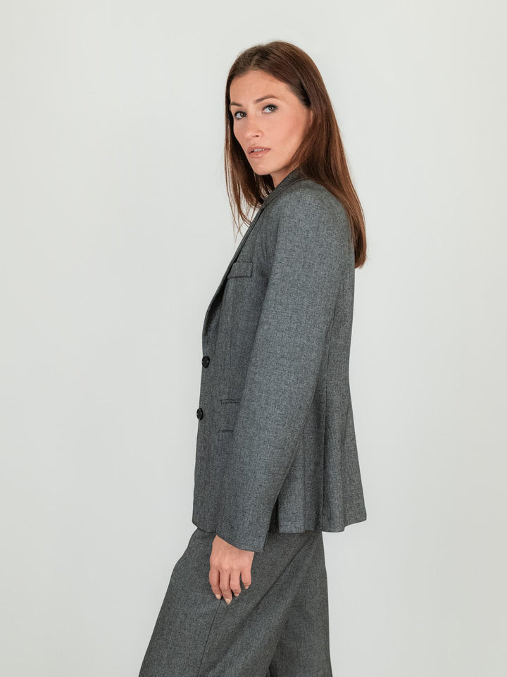 BLAZER MONOPETTO GRIGIO JAOIEI NERO ANDREA MORANDO 