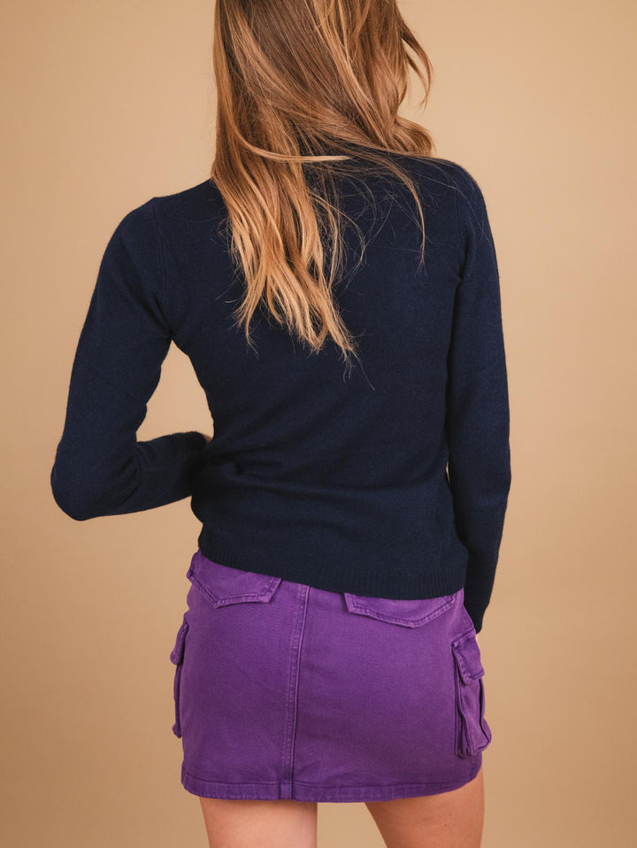 DOLCEVITA IN CASHMERE ECO-FRIENDLY BLU NINON BLU ABSOLUT CASHMERE 
