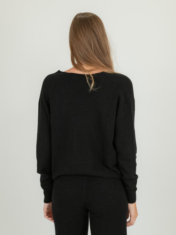 CARDIGAN CORTO IN MAGLIA NERO 0270/143 0010 BIMOR 
