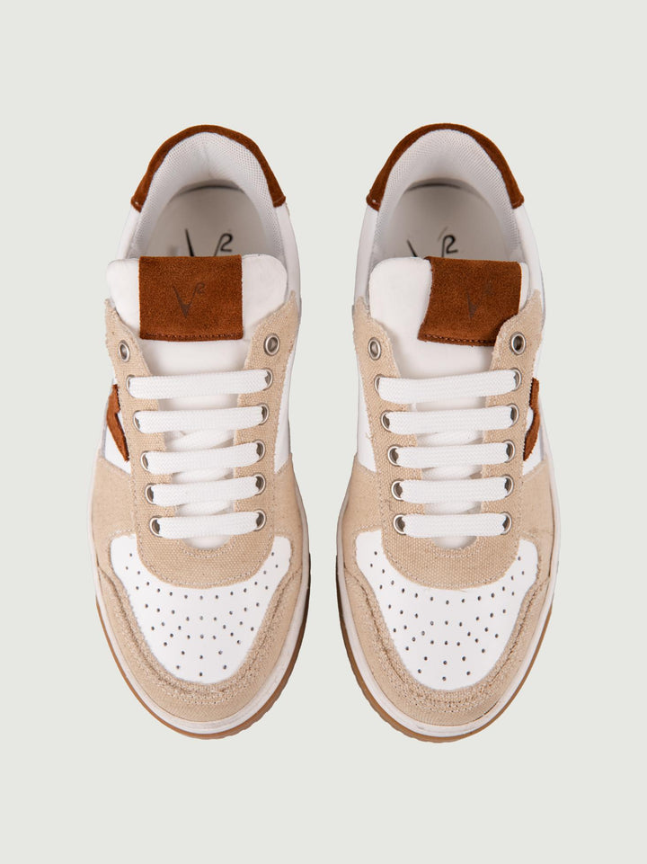 SNEAKER COLLEGE VINTAGE SABBIA