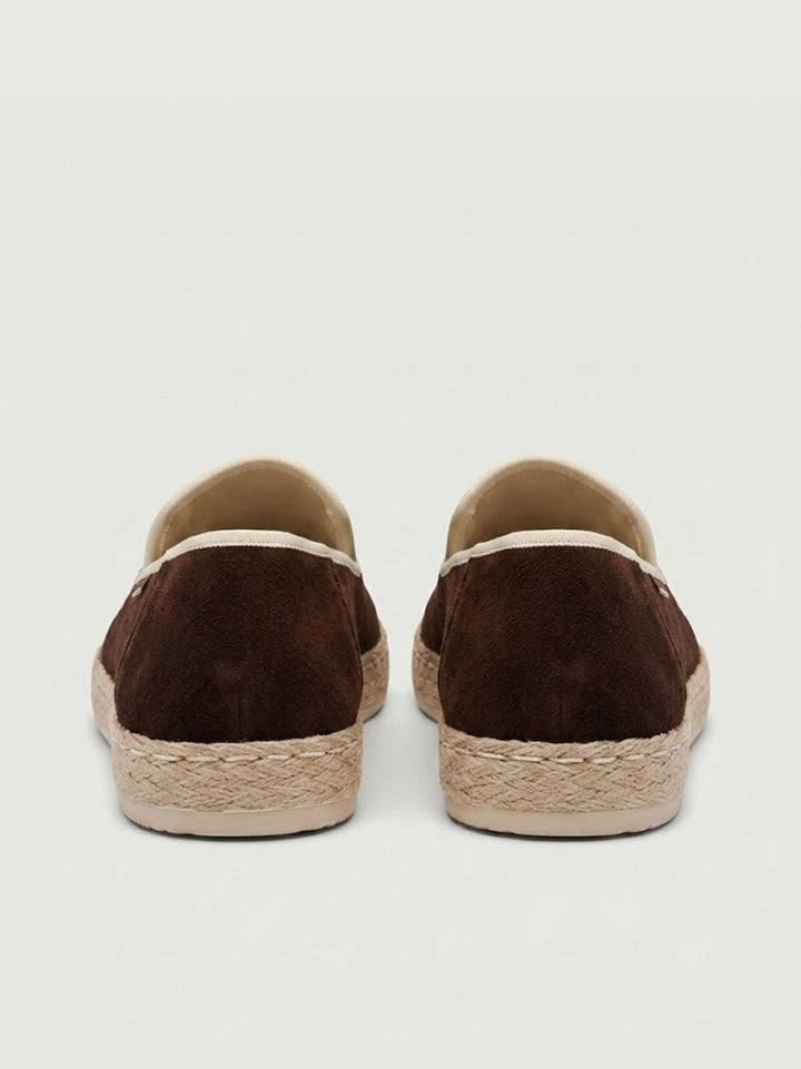 Espadrillas in pelle scamosciata testa di moro ESP MO V2 