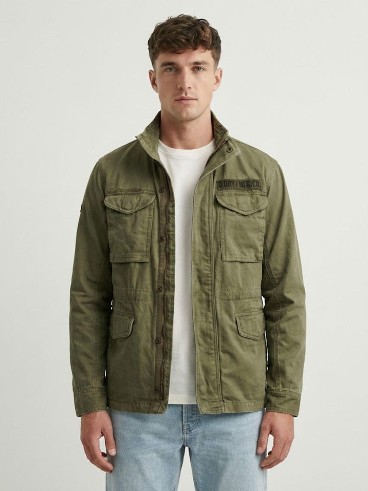 Field Jacket M65 in cotone organico verde militare M5012359A 8MI SUPERDRY 
