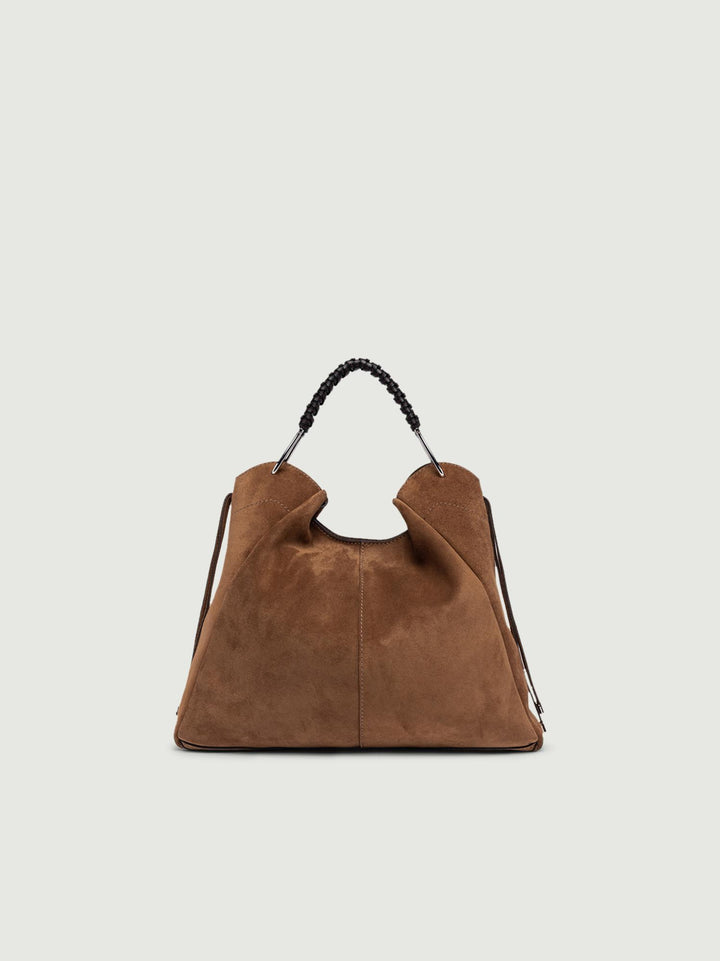 BORSA ERA IN CAMOSCIO COGNAC 11071 CM-PL 099 GIANNI CHIARINI 