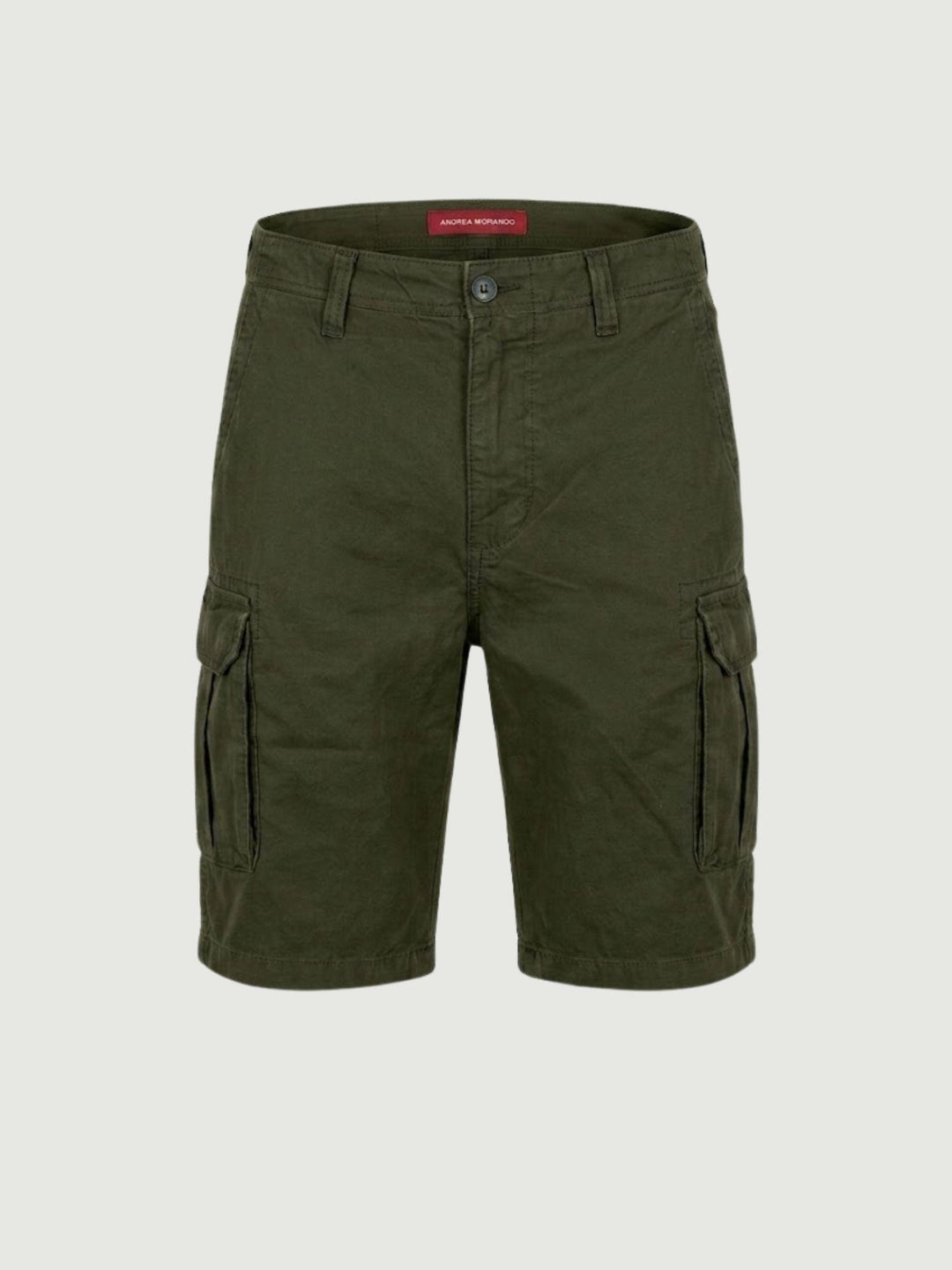 Bermuda cargo in cotone verde miilitare BR010673 ARMY ANDREA MORANDO 